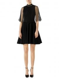 Gucci - Pleated Organza Jersey Dress at Saks Fifth Avenue